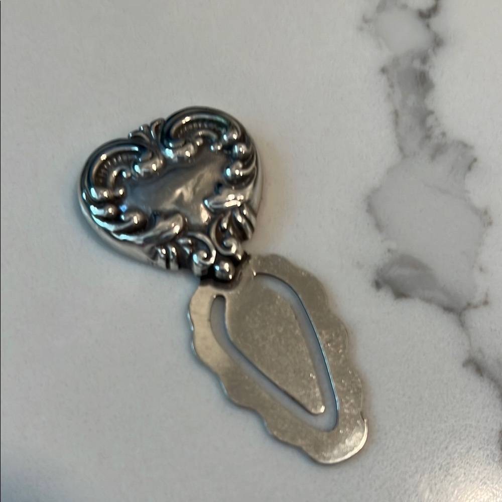 Brighton Silver Heart bookmark